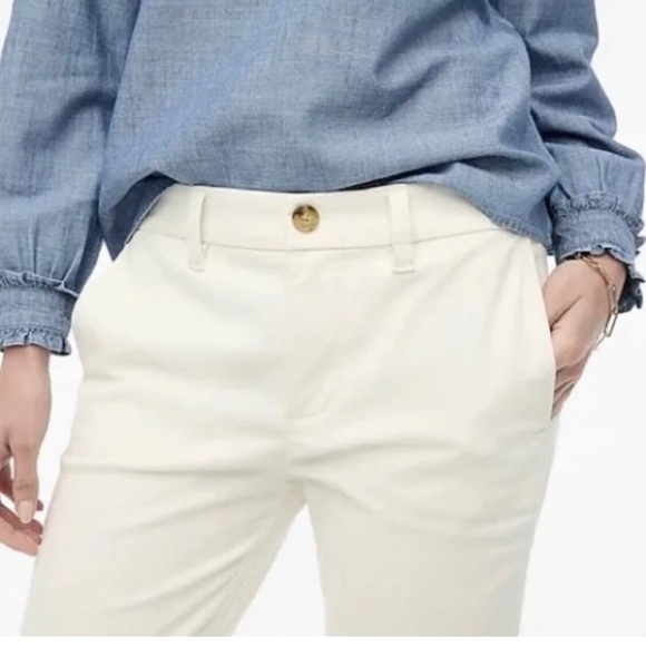 NWOT J Crew High Rise Girlfriend Chino Size 4 - Picture 3 of 11